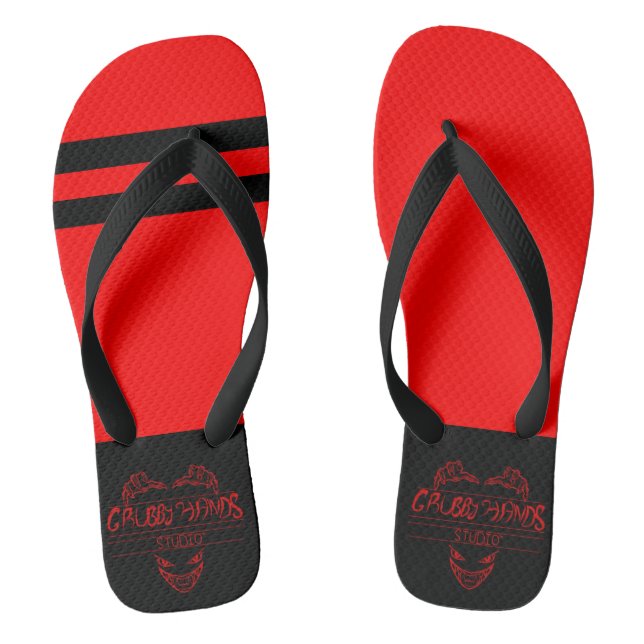 Chanclas Grubby Hands Studio Red Flip Flops (Plantilla)