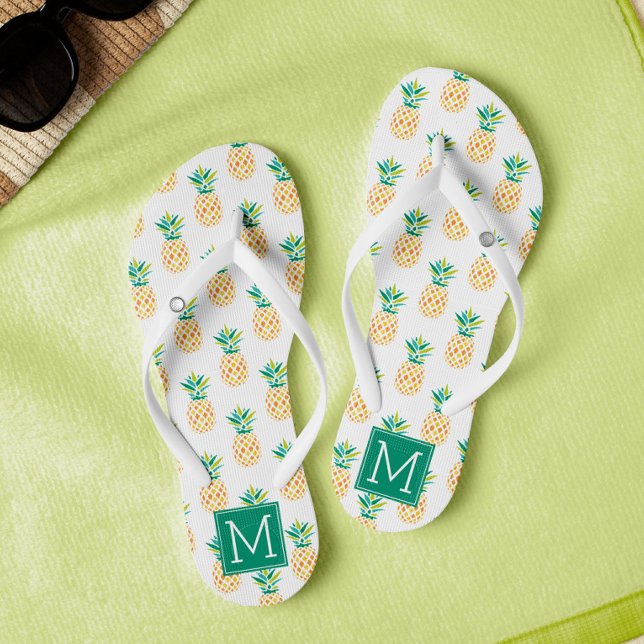 Chanclas Guay Pineapples Monogramado (Subido por el creador)