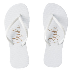Chanclas Guión de oro de la novia