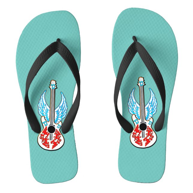 Chanclas Guitar con ángel (Plantilla)
