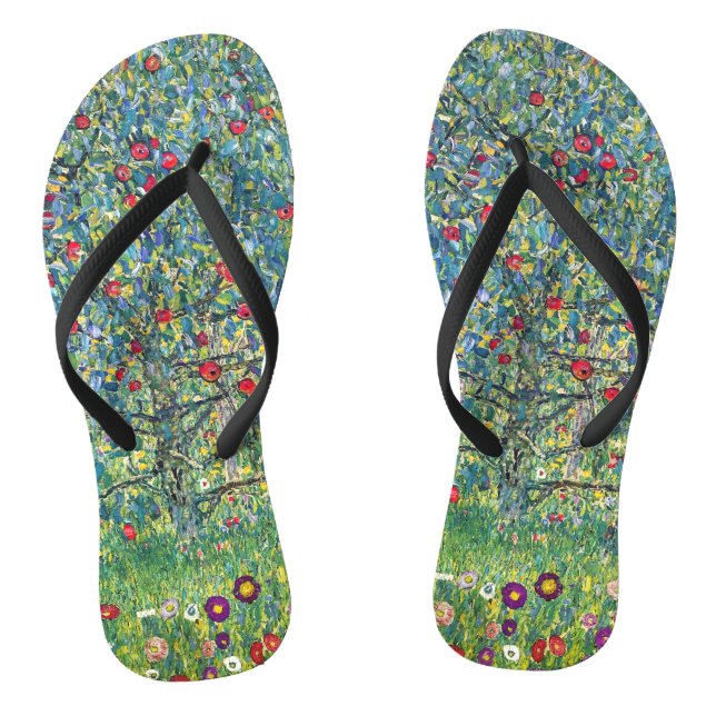 Chanclas Gustav Klimt - Árbol de manzanas (Plantilla)