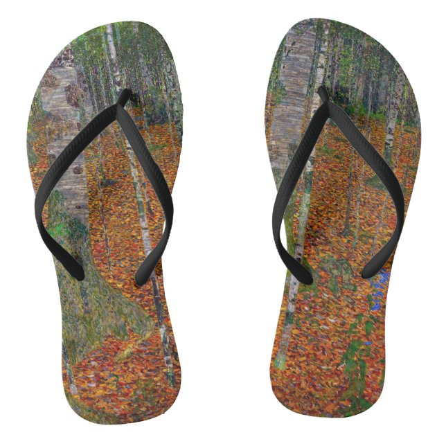 Chanclas Gustav Klimt - Bosque de abedules (Plantilla)