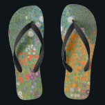 Chanclas Gustav Klimt Flor Jardín Naturaleza<br><div class="desc">Un bonito cuadro del jardín,  un cuadro clásico de Gustav Klimt,  llamado Cottage Garden,  o Bauergarten,  1907,  que se encuentra cerca de un jardín de flores,  un cuadro de flores de colores.</div>