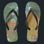 Chanclas Gustav Klimt Flor Jardín Naturaleza<br><div class="desc">Un bonito cuadro del jardín,  un cuadro clásico de Gustav Klimt,  llamado Cottage Garden,  o Bauergarten,  1907,  que se encuentra cerca de un jardín de flores,  un cuadro de flores de colores.</div>