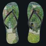 Chanclas Gustav Klimt - La Casa de la Guardia<br><div class="desc">Casa de Guardaboschi / Casa en Weissenbach del Lago Attersee - Gustav Klimt,  Petróleo en lienzo,  1912</div>