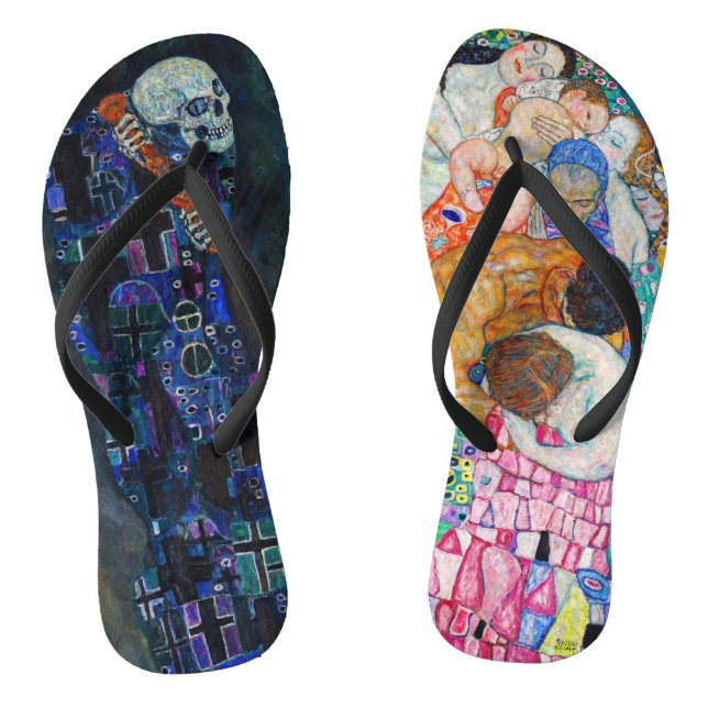 Chanclas Gustav Klimt - Muerte y vida (Plantilla)
