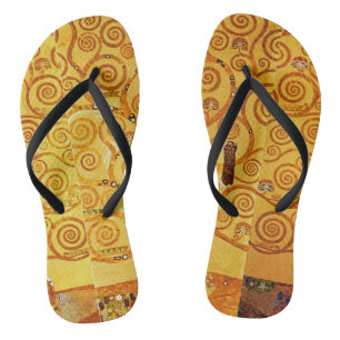 Chanclas Gustav Klimt Nouveau, árbol de la vida