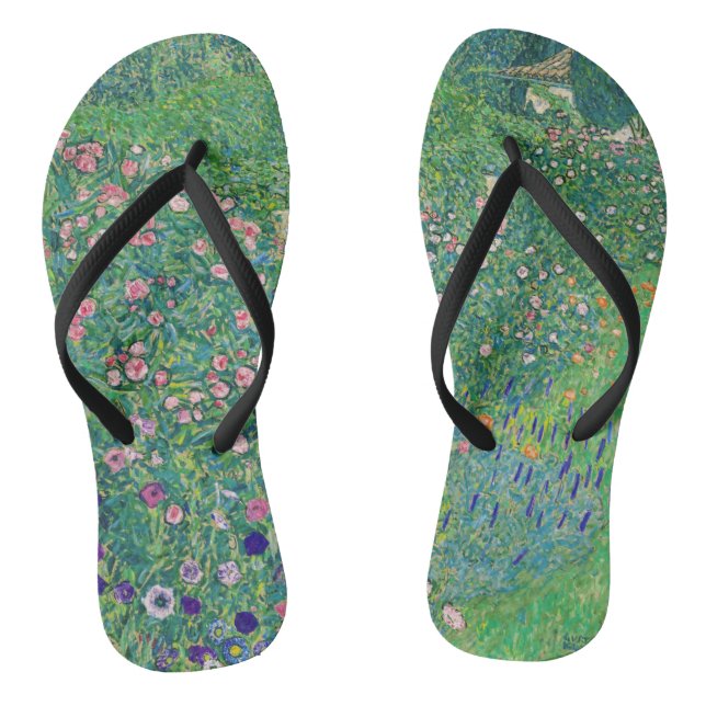 Chanclas Gustav Klimt - Paisaje de los jardines italianos (Plantilla)