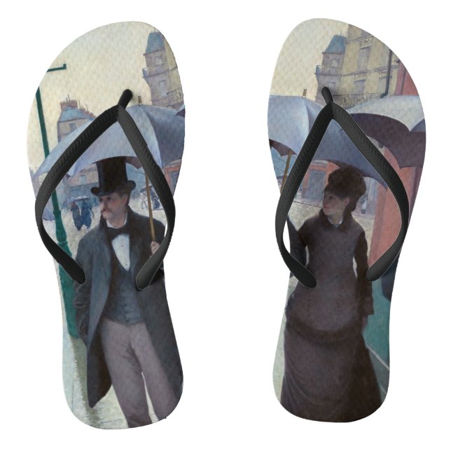 Chanclas Gustave Caillebotte - Paris Street; Rainy Day (Plantilla)