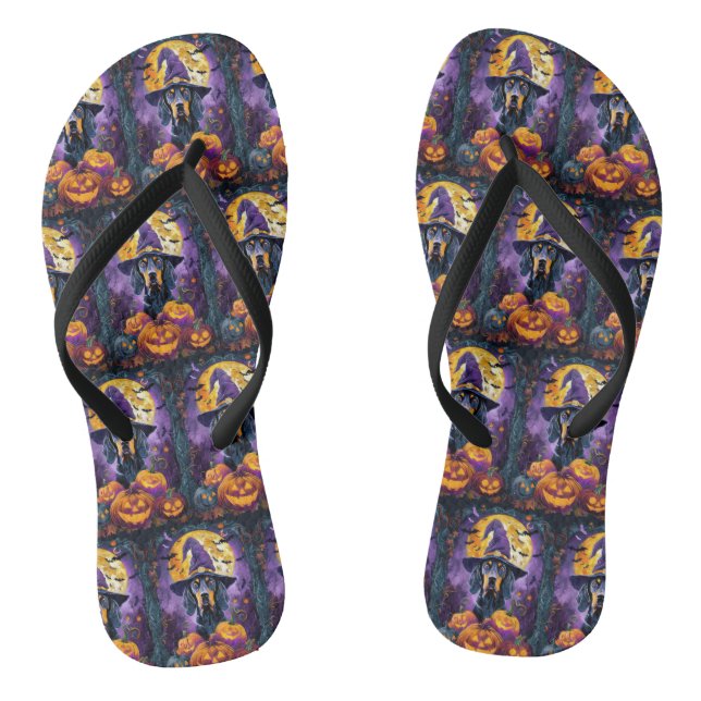 Chanclas Halloween, Calabaza de Brujas de Halloween (Plantilla)
