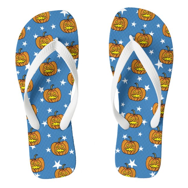 Chanclas Halloween Calabaza Estrellas de la playa Calzado F (Plantilla)