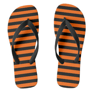 Chanclas Halloween Negro y Naranja