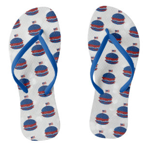 Chanclas Hamburger 4 de Julio Brillante