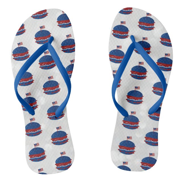 Chanclas Hamburger 4 de Julio Brillante (Plantilla)