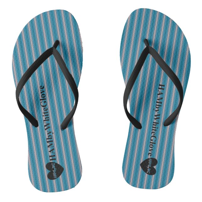 Chanclas HAMbWG - Flip-Flop - Aqua y Flip Flops grises (Plantilla)