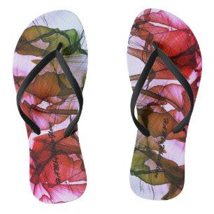 Chanclas HAMbWG - Flip-Flop - Billowy Green & Red