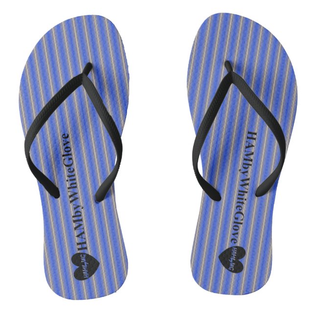 Chanclas HAMbWG - Flip-Flop - Flip-Flops azul y gris (Plantilla)