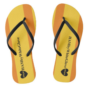Chanclas HAMbWG - Flip-Flop - Flip-Flops de tiras amarillas
