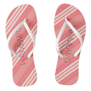Chanclas HAMbWG - Flip-Flop - Melon White Stripe