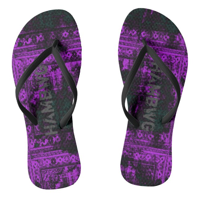 Chanclas HAMbWG - Flip-Flop - Violeta gótica (Plantilla)