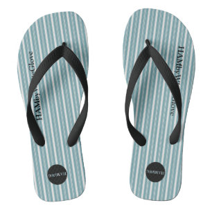 Chanclas HAMbyWG - Flip-Flops - Aqua Stripe