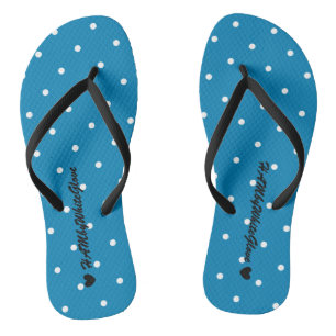 Chanclas HAMbyWG - Flip-Flops - azul con pequeños puntos de