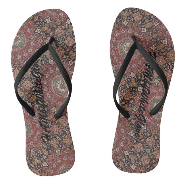Chanclas HAMbyWG Flip-Flops - Diseño persa boho (Plantilla)