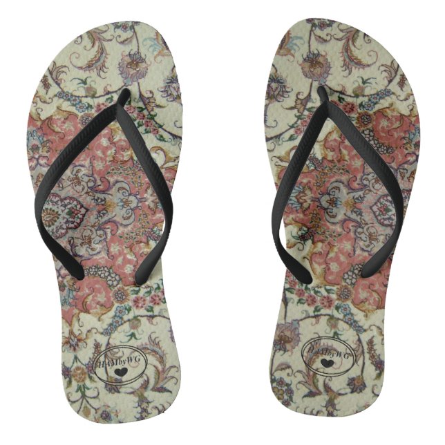 Chanclas HAMbyWG Flip-Flops - Diseño persa crema/salmón (Plantilla)