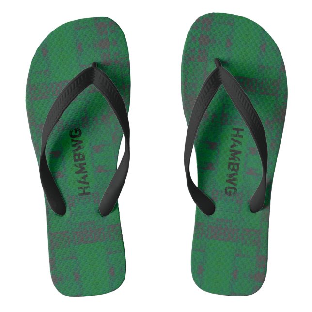 Chanclas HAMbyWG - Flip-Flops - Green perturbado (Plantilla)