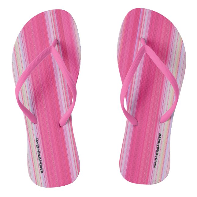 Chanclas HAMbyWG - Flip-Flops Light Pink & White (Plantilla)