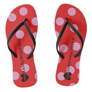 Chanclas HAMbyWG - Flip-Flops - Lilac/Red Polka Dots