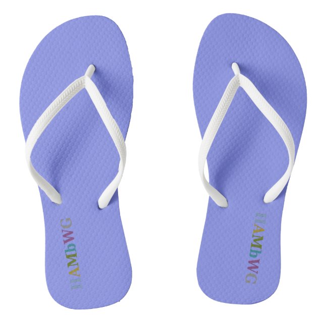 Chanclas HAMbyWG - Flip-Flops - Periwinkle w Multi Logo (Plantilla)