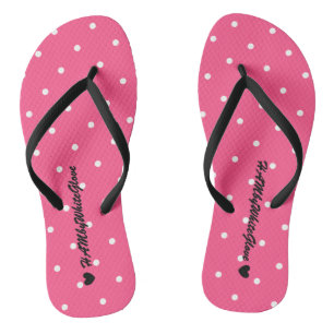 Chanclas HAMbyWG - Flip-Flops - Pink w diminutos puntos de