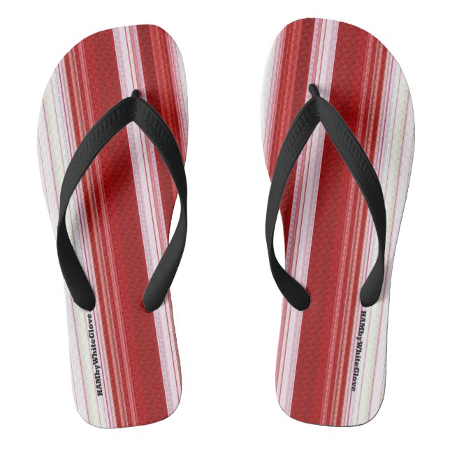 Chanclas HAMbyWG - Flip-Flops Red White (Plantilla)