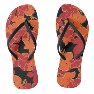 Chanclas Hanalei Hawaiian Hibiscus Camo Floral