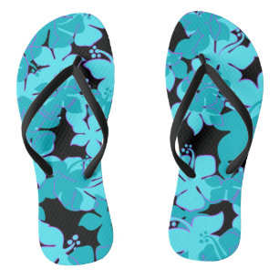 Chanclas Hanalei Hawaiian Hibiscus Camo Floral