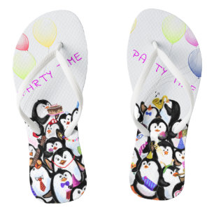 Chanclas Happy Penguin Flip Flops