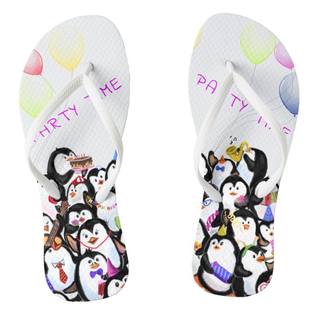 Chanclas Happy Penguin Flip Flops (Plantilla)