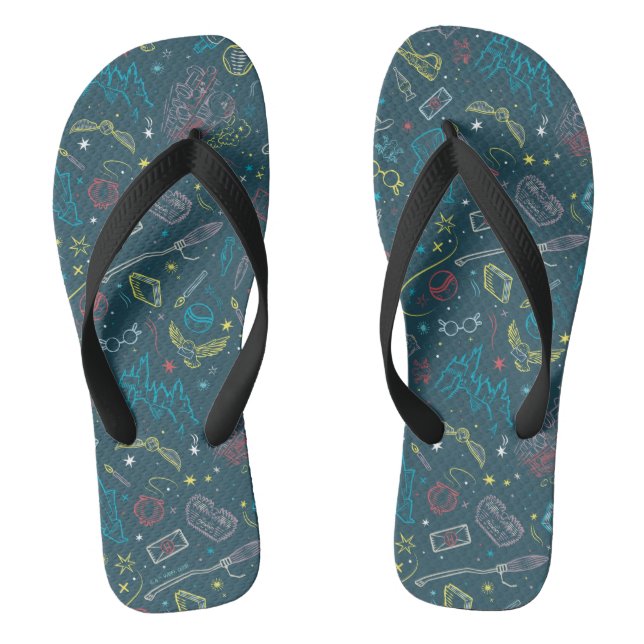Chanclas HARRY POTTER™ Artifacts Line Art Pattern (Plantilla)