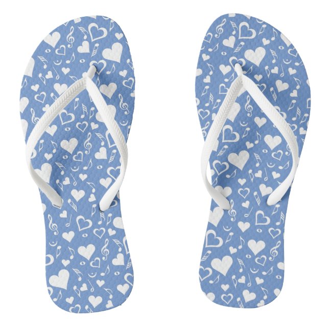 Chanclas Hearts and Music Notes (Plantilla)