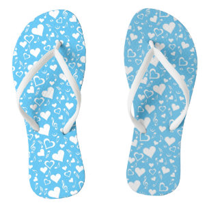 Chanclas Hearts and Music Notes