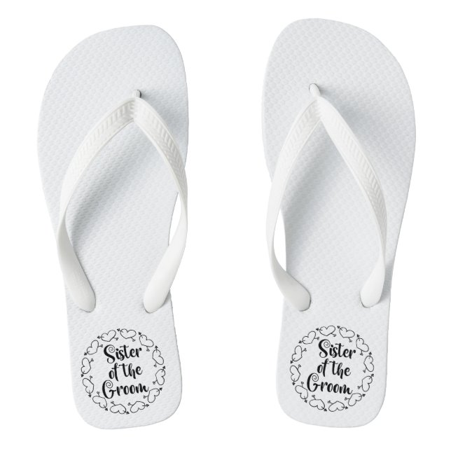 Chanclas Hermana de los Flip Flops de Groom (Plantilla)