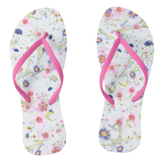 Chanclas Hermosa Floral Delicada (Plantilla)