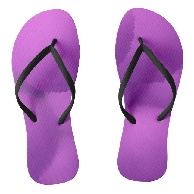 Chanclas Hermosa pintura de flores de Allium púrpura (Plantilla)