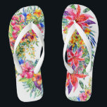 Chanclas Hermosas Flores Tropicales Flip Flops<br><div class="desc">"¡Me parece una boda de playa o unas vacaciones tropicales! Compárelos con Flip Flops de diseñador a un precio mucho mayor, y aquí tiene una declaración en negrita que dice que tiene estilo y sabe cómo mostrarlo. Voy a publicar una gran variedad durante el próximo fin de semana y semana;...</div>