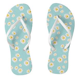 Chanclas Hermoso patrón de flores de margarita