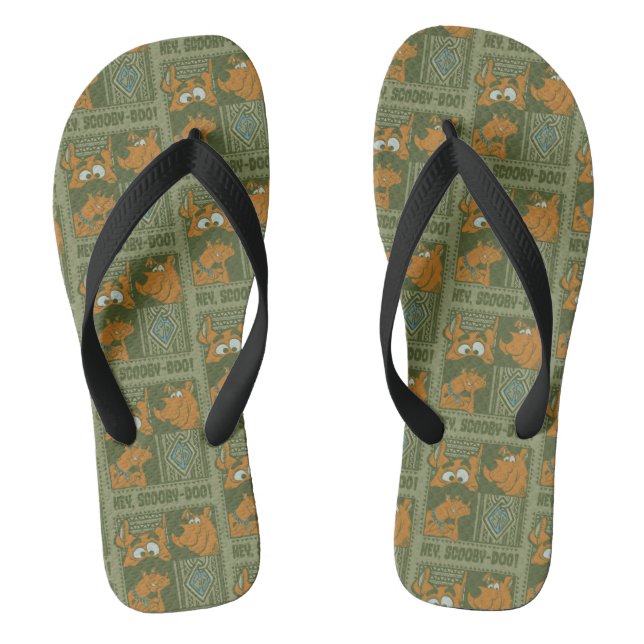 Chanclas Hey Scooby-Doo Tribal Square Graphic (Plantilla)