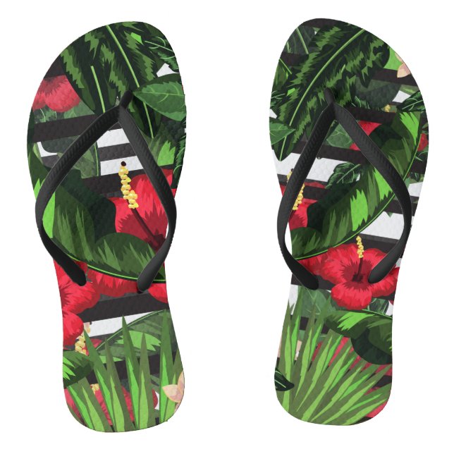Chanclas Hibiscus and Palms (Plantilla)