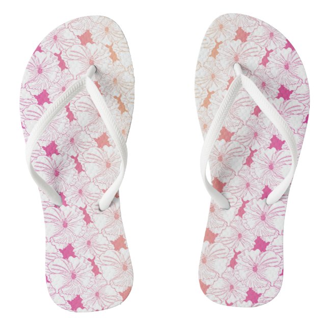 Chanclas HIbiscus feliz (Plantilla)