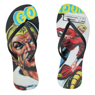 Chanclas Historieta de ciencia ficción vintage